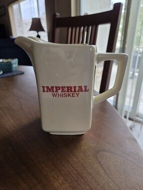 Imperial Whiskey Advertising Pub Jug Marked Kingwood USA Made In 60s And 70s